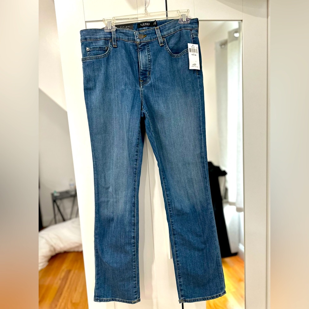 Mid-rise straight leg super stretch Ralph Lauren jeans